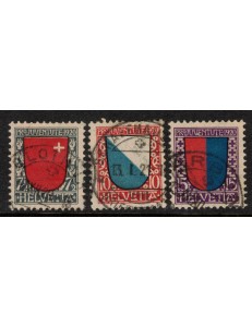 SWITZERLAND 1920 Pro Juventute 3v used