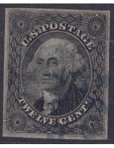 USA 1851 George Washington (12c black) us