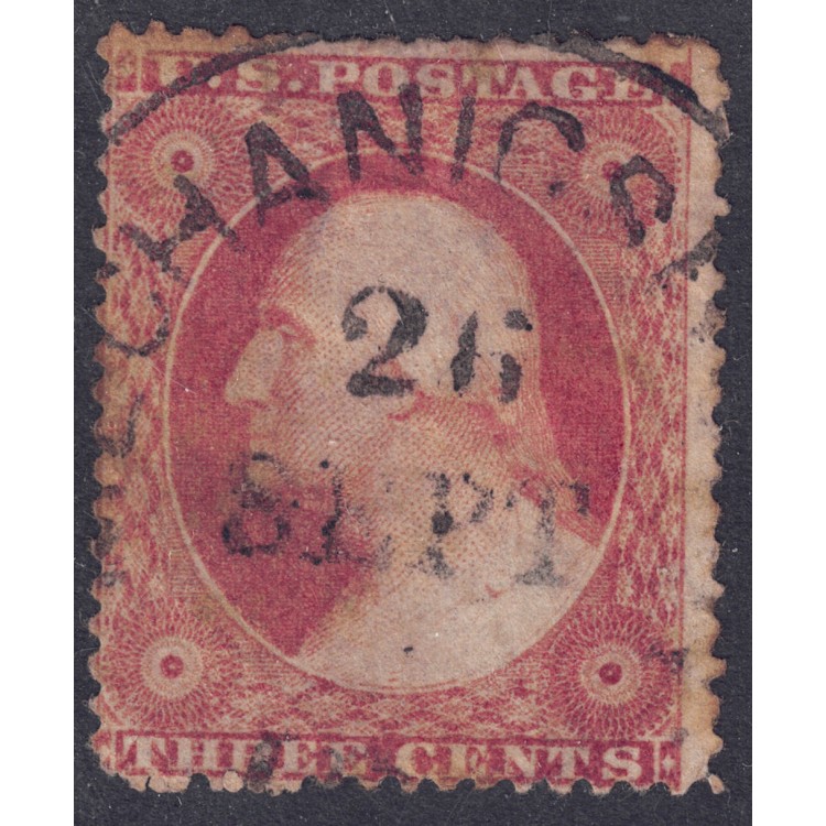 USA 1857 George Washington (3c rosa) us
