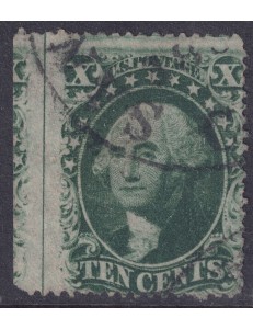 USA 1859 George Washington (10c verde) us
