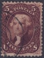 USA 1863 Thomas Jefferson (5c marrone) us