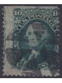 USA 1861 George Washington (10c verde) us
