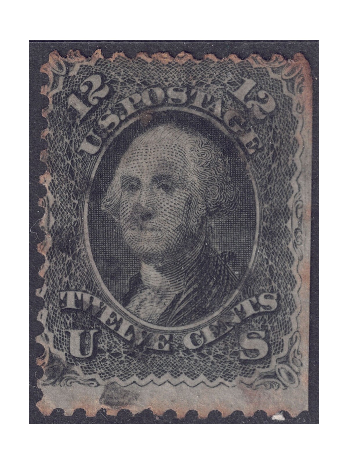 USA 1861 George Washington (12c black) us
