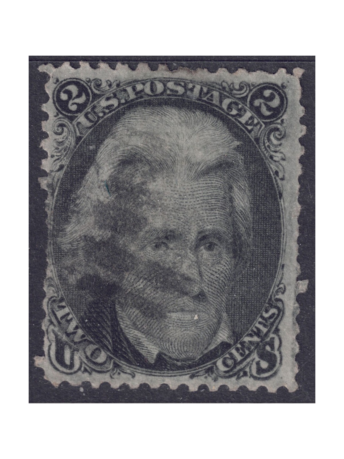 USA 1863 Andrew Jackson (2c nero) us