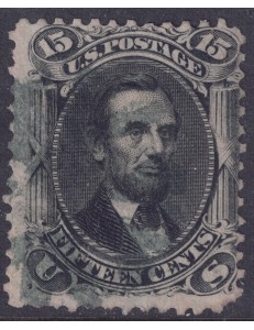 USA 1866 Abraham Lincoln (15c nero) us