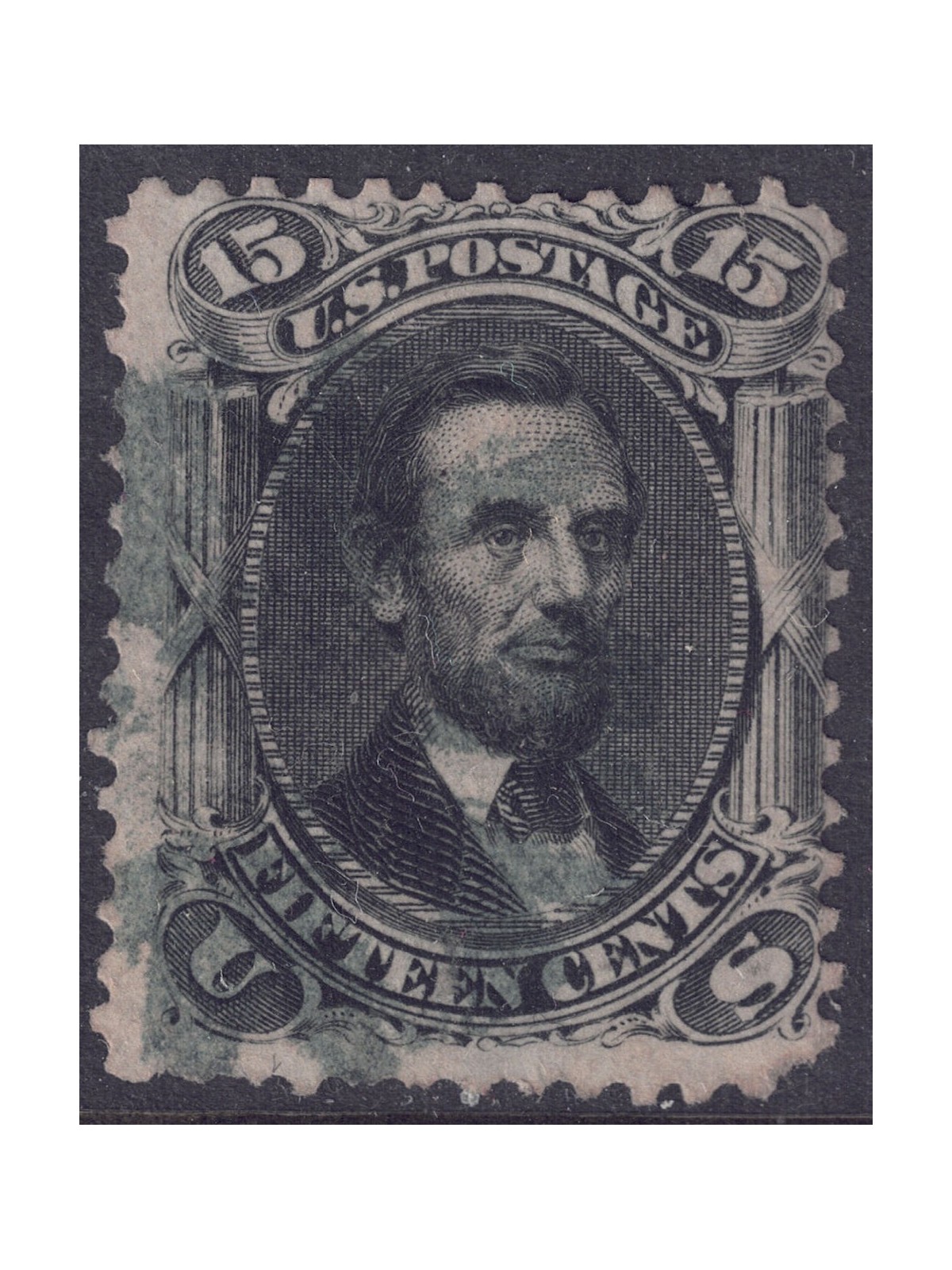 USA 1866 Abraham Lincoln (15c nero) us