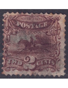 USA 1869 Pony Express (2c brown) us