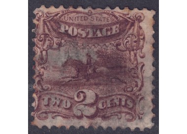USA 1869 Pony Express (2c brown) us