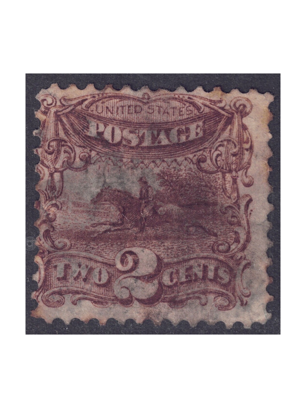 USA 1869 Pony Express (2c bruno) us