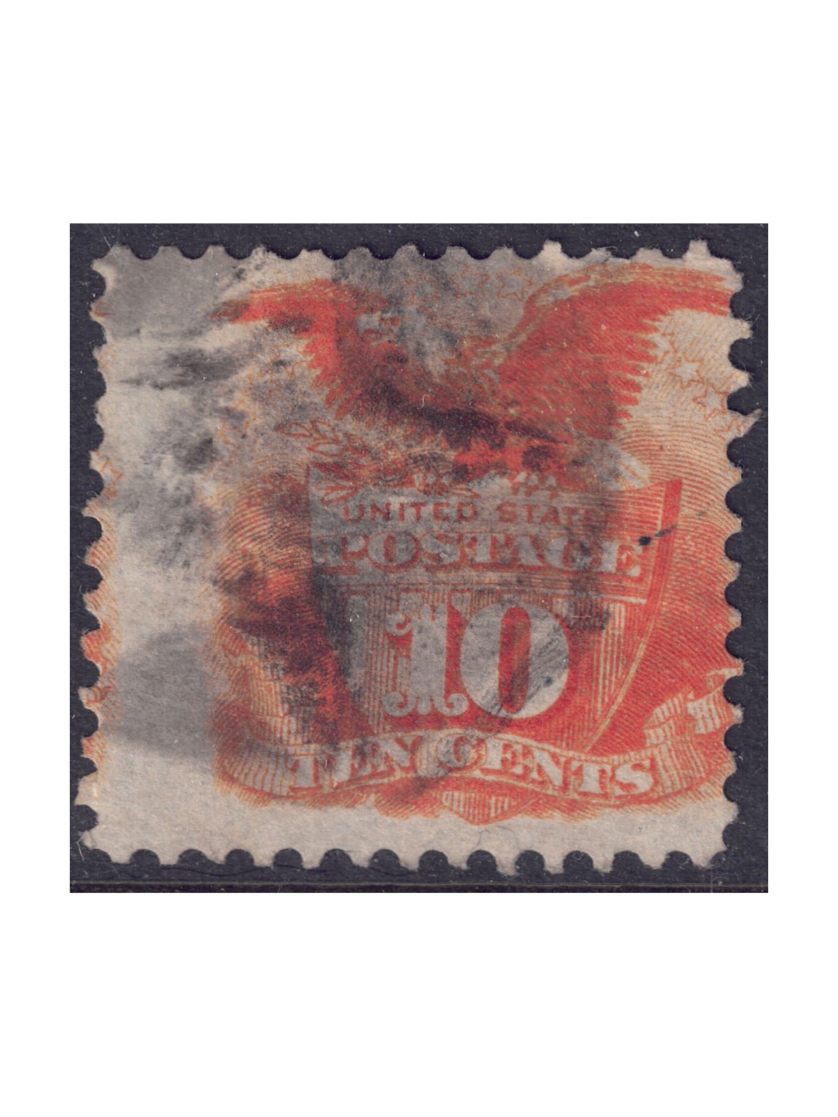 USA 1869 Scudo e aquila (10c giallo) us