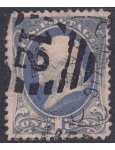 USA 1870 Benjamin Franklin (1c oltremare) us