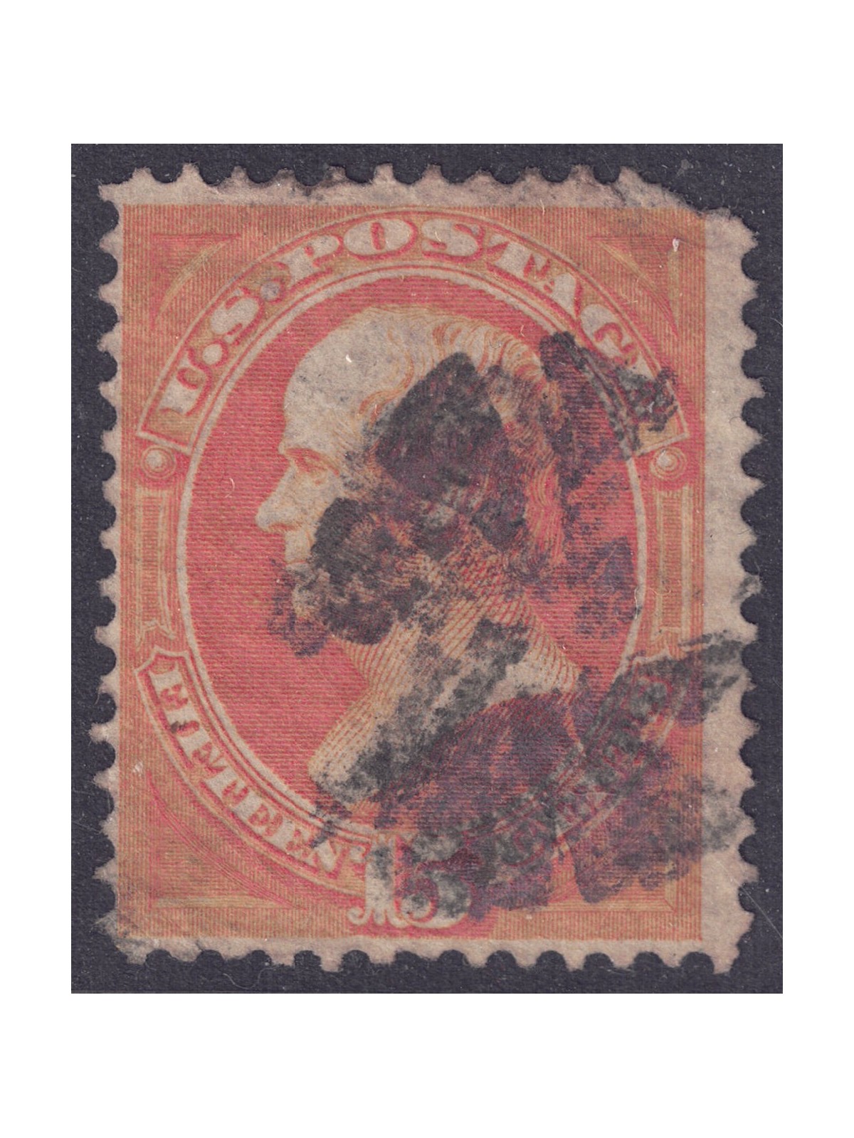 USA 1870 Daniel Webster (15c arancio) us