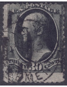 USA 1870 Alexander Hamilton (30c black) us