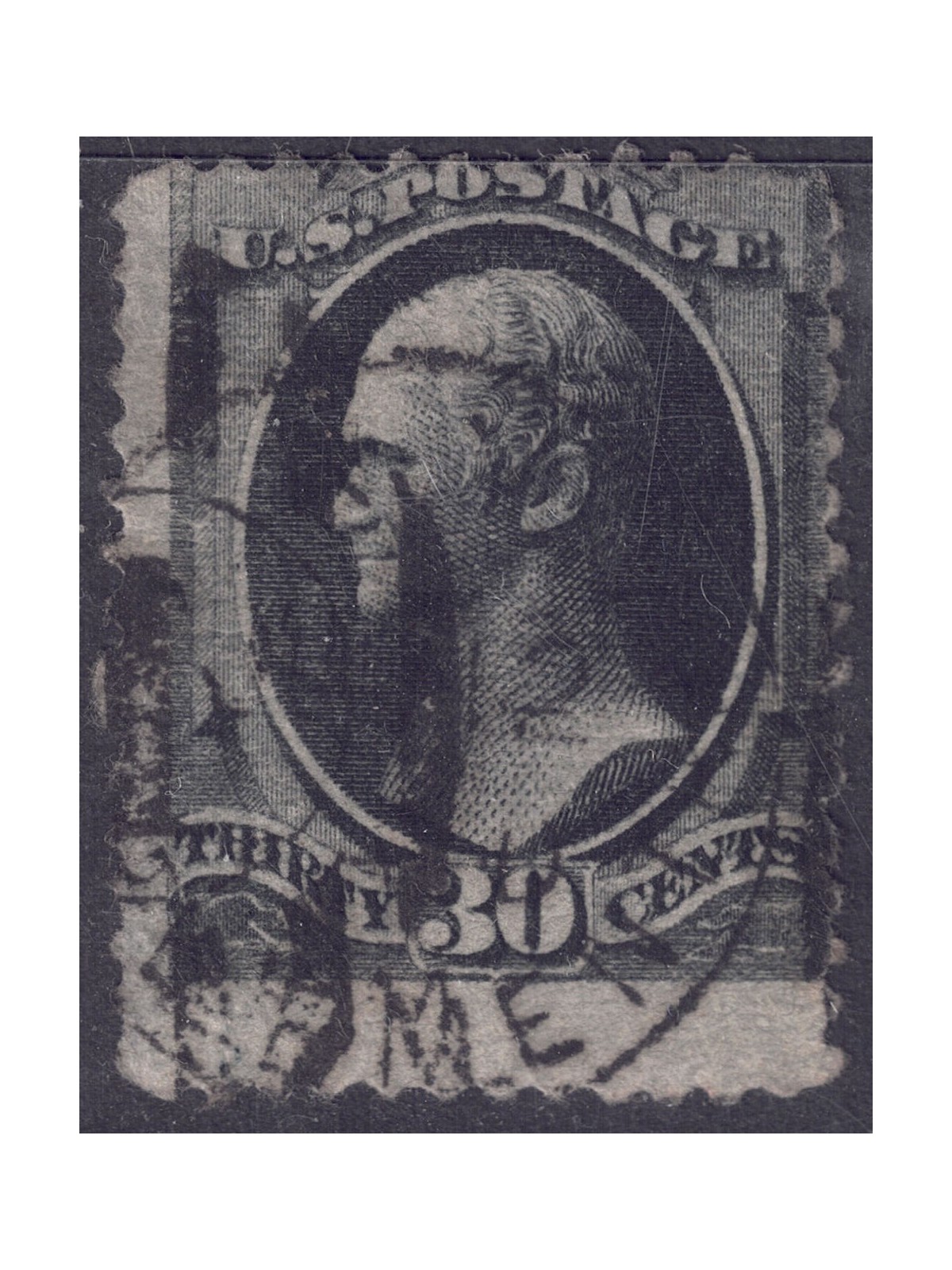 USA 1870 Alexander Hamilton (30c nero) us
