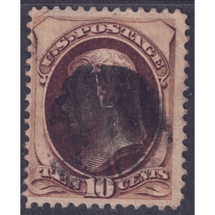 USA 1873 Thomas Jefferson (10c brown) us