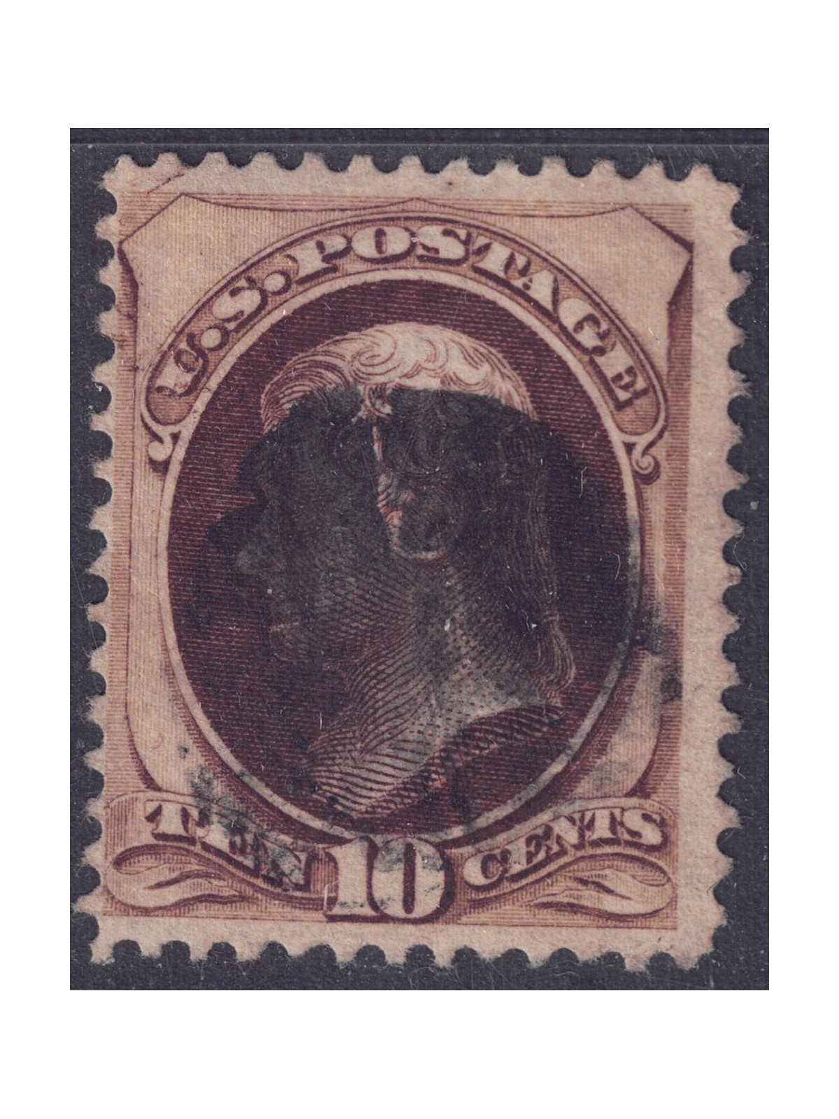 USA 1873 Thomas Jefferson (10c brown) us