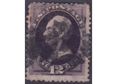 USA 1873 Henry Clay (12c violetto nero) us