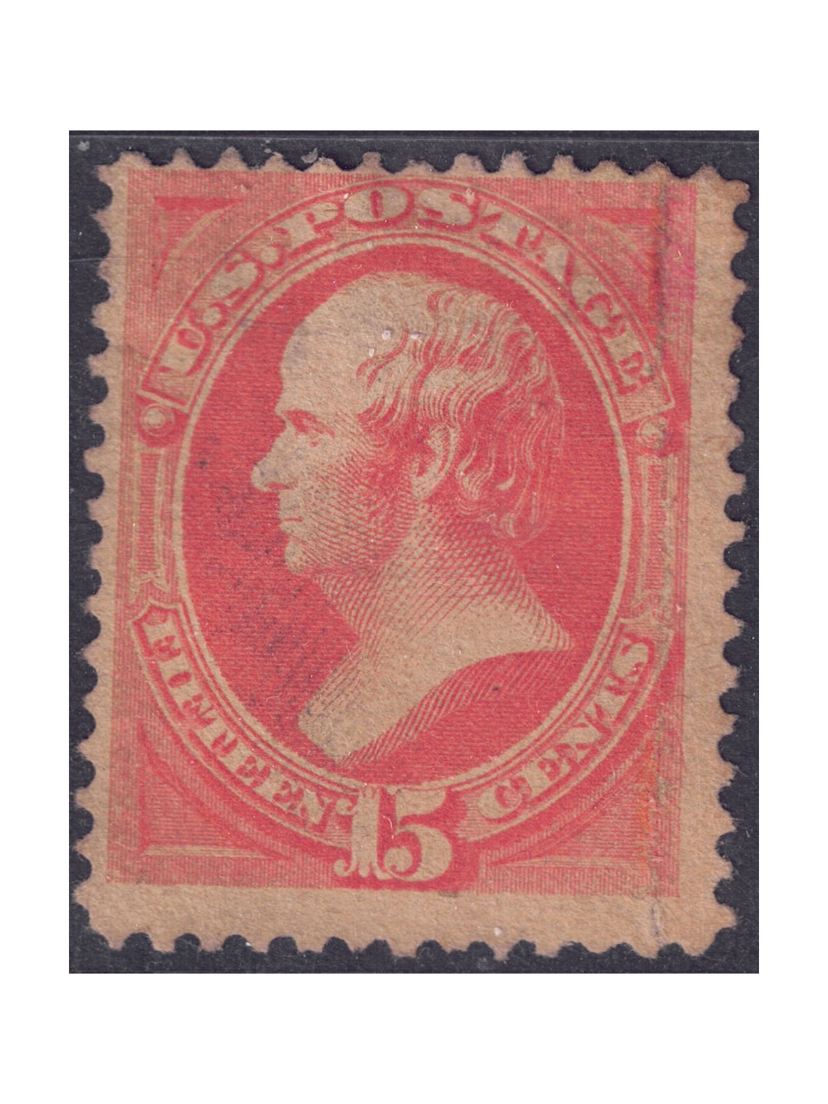 USA 1873 Daniel Webster (15c yellow orange) us