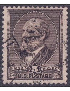 USA 1882 James Abram Garfield (5c bruno giallo) us
