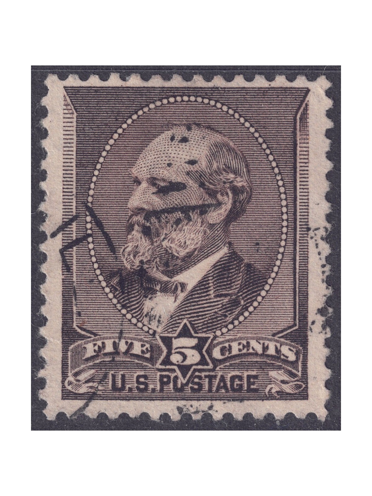 USA 1882 James Abram Garfield (5c brown yellow) us