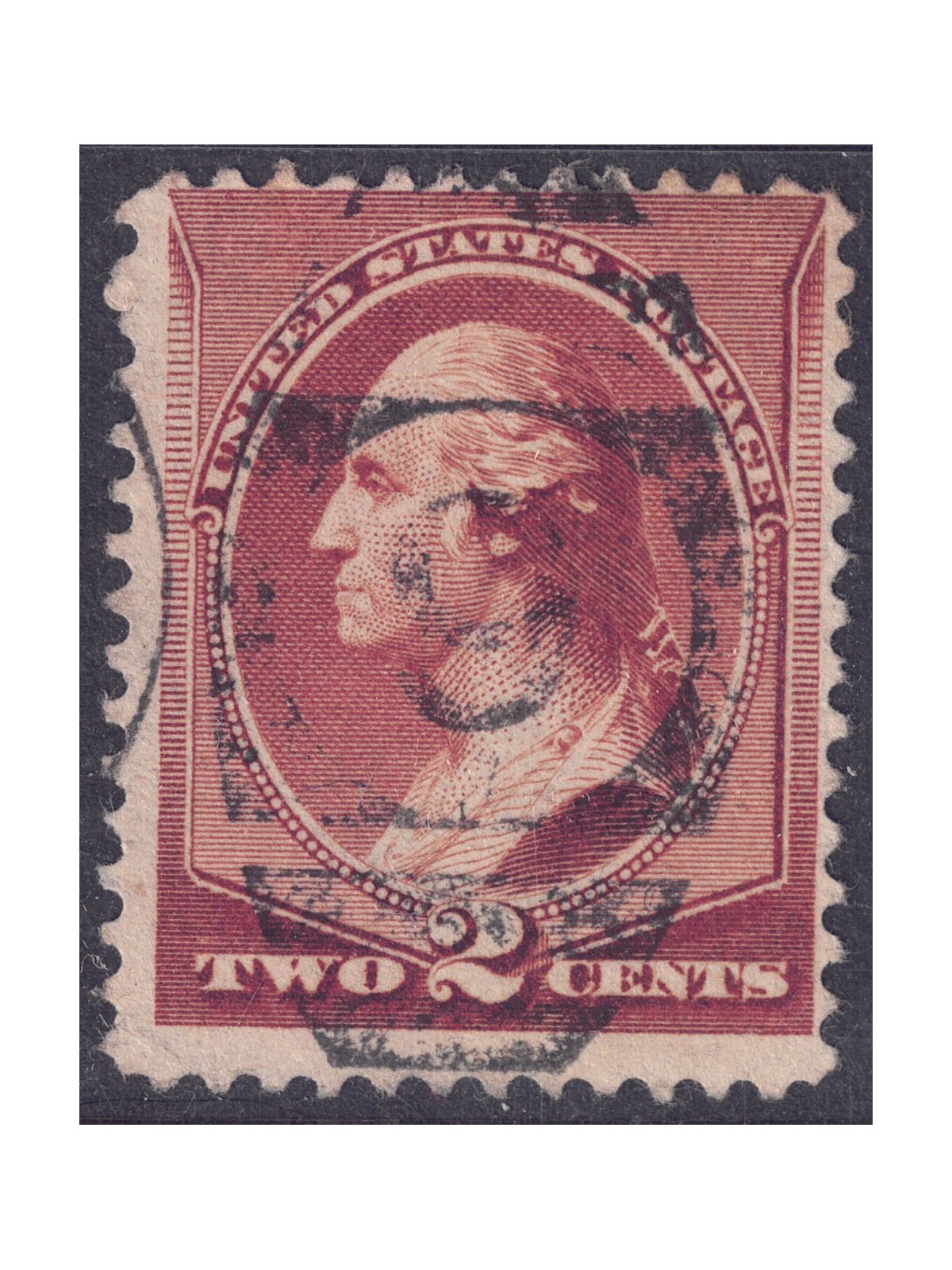 USA 1883 George Washington (2c rosso bruno) us
