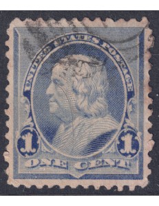 USA 1890 Benjamin Franklin (1c light blue) us
