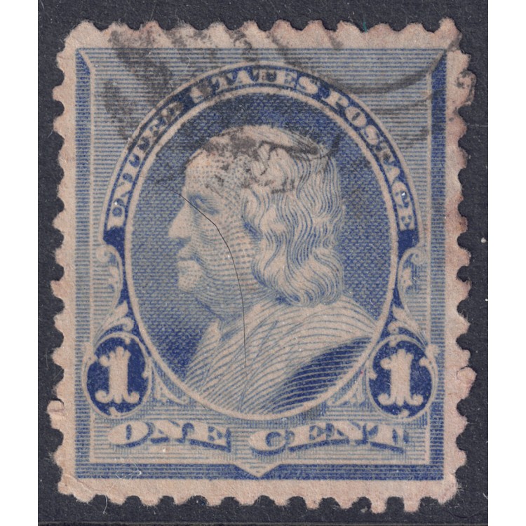 USA 1890 Benjamin Franklin (1c azzurro) us
