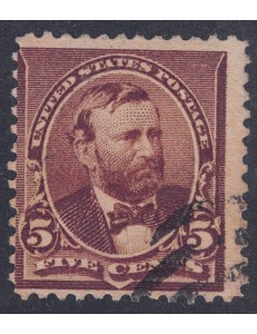 USA 1890 Ulysses S. Grant (5c bruno cioccolato) us