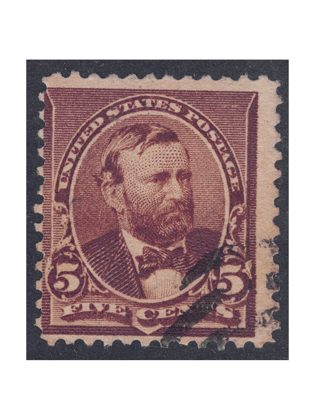 USA 1890 Ulysses S. Grant (5c bruno cioccolato) us
