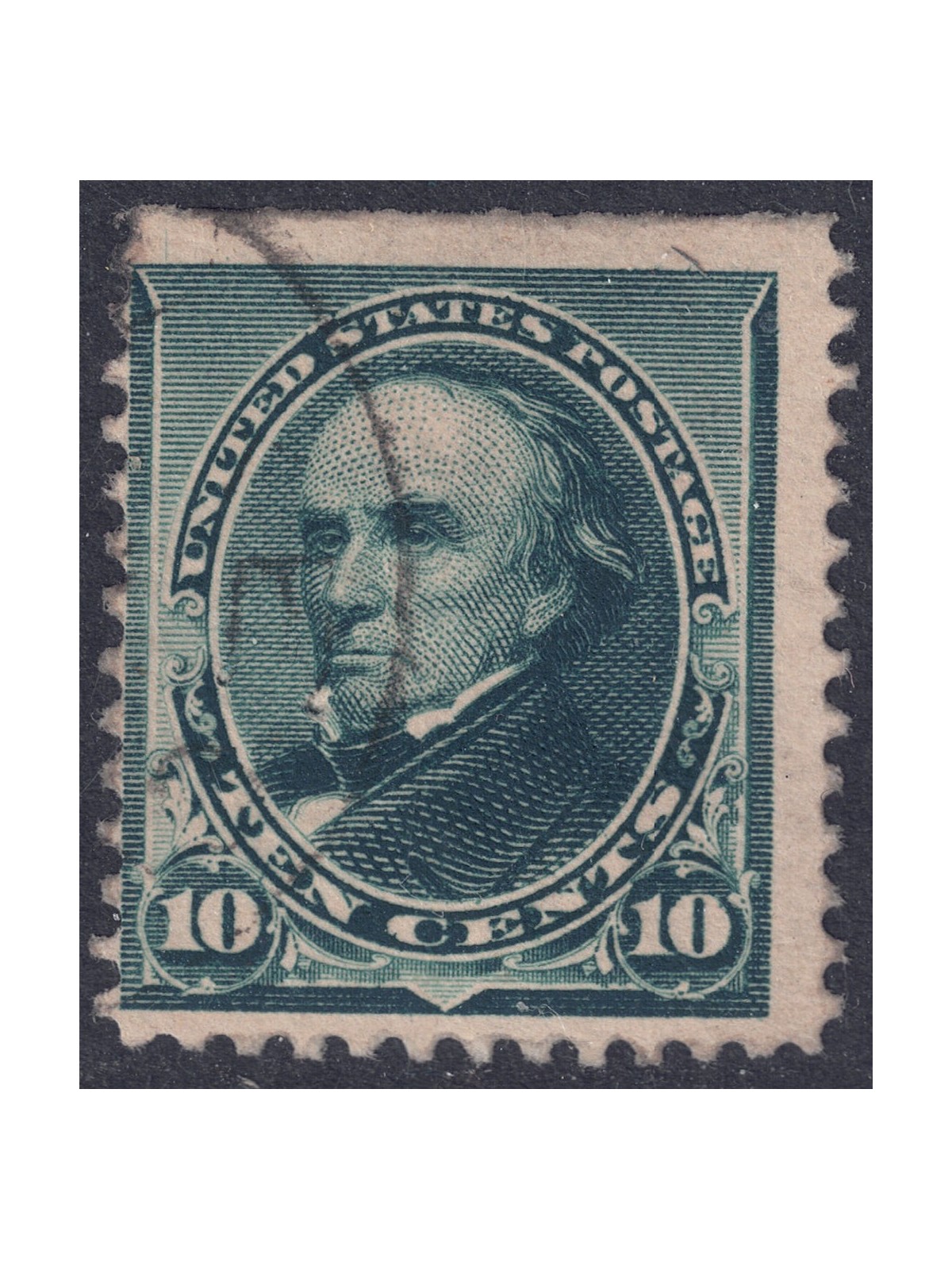 USA 1890 Daniel Webster (10c green) us