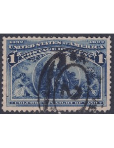 USA 1893 Esposizione Mondiale Colombiana (1c azzurro) us