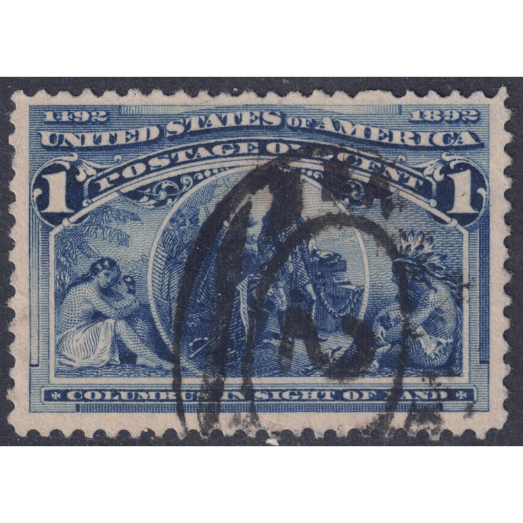 USA 1893 World's Columbian Exposition (1c blue) us