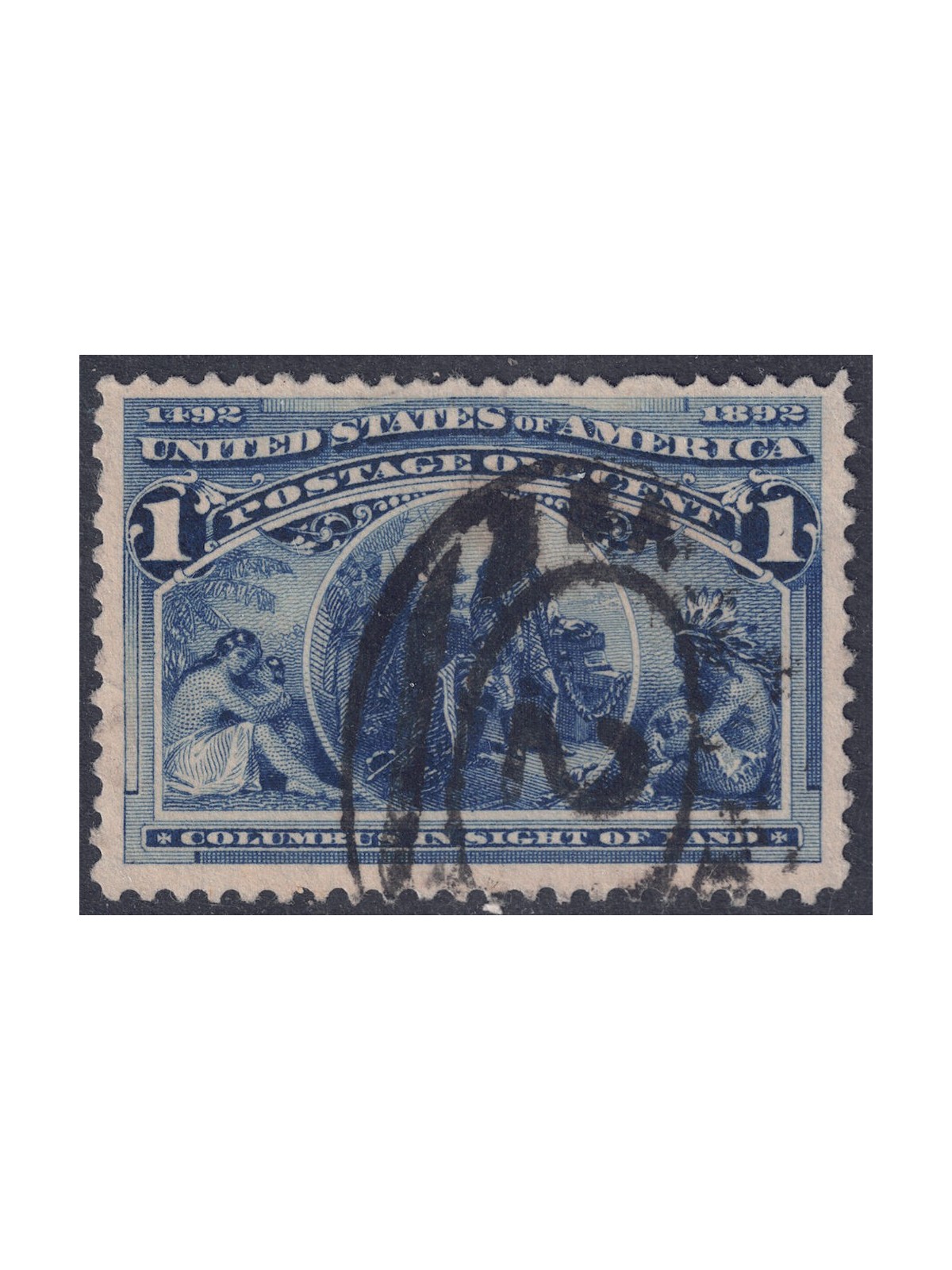 USA 1893 World's Columbian Exposition (1c blue) us