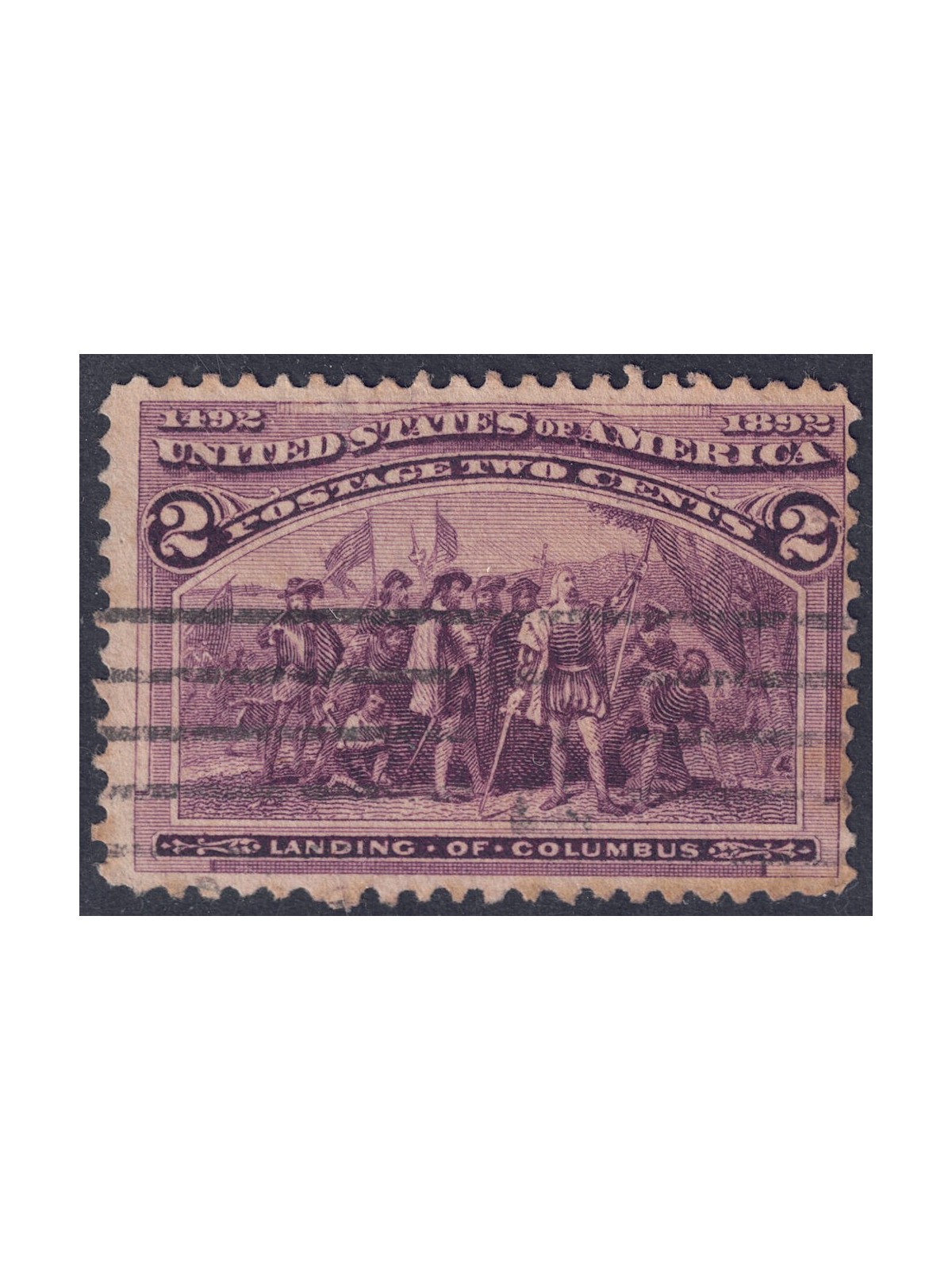 USA 1893 Esposizione Mondiale Colombiana (2c bruno violetto) us