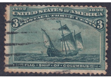 USA 1893 World's Columbian Exposition (3c green) us