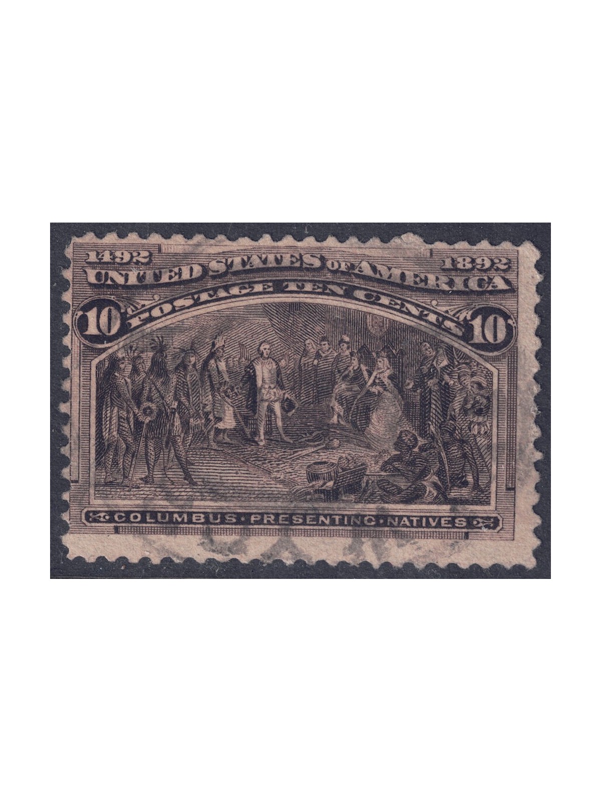 USA 1893 Esposizione Mondiale Colombiana (10c bruno nero) us