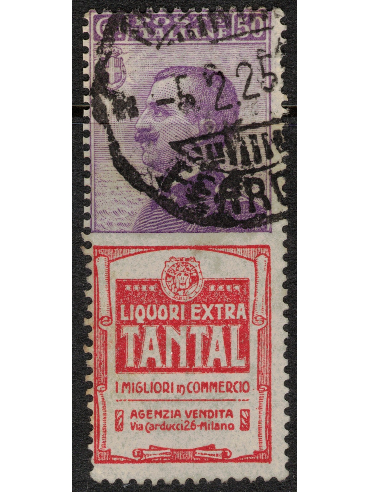 ITALIA REGNO 1924-25 Pubblicitari 50c (Tantal) us