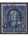 USA 1895 Benjamin Franklin (1c azzurro) us
