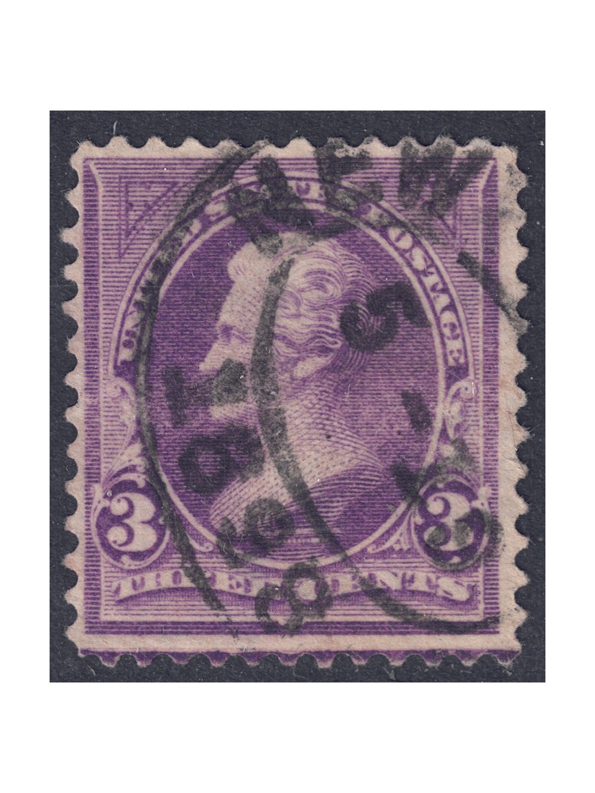 USA 1895 Andrew Jackson (3c purple) us