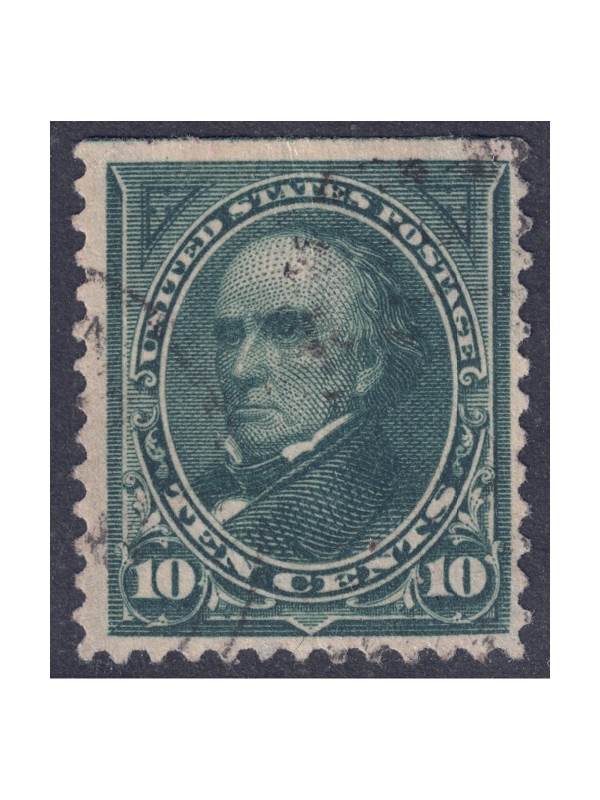 USA 1895 Daniel Webster (10c verde scuro) us