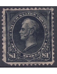 USA 1895 Oliver Hazard Perry (1$ nero 2° tipo) us