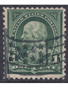 USA 1898 Benjamin Franklin (1c green) us