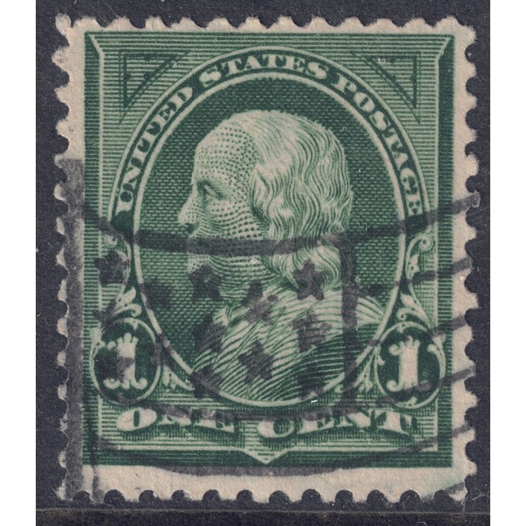 USA 1898 Benjamin Franklin (1c green) us