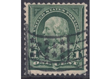 USA 1898 Benjamin Franklin (1c verde) us