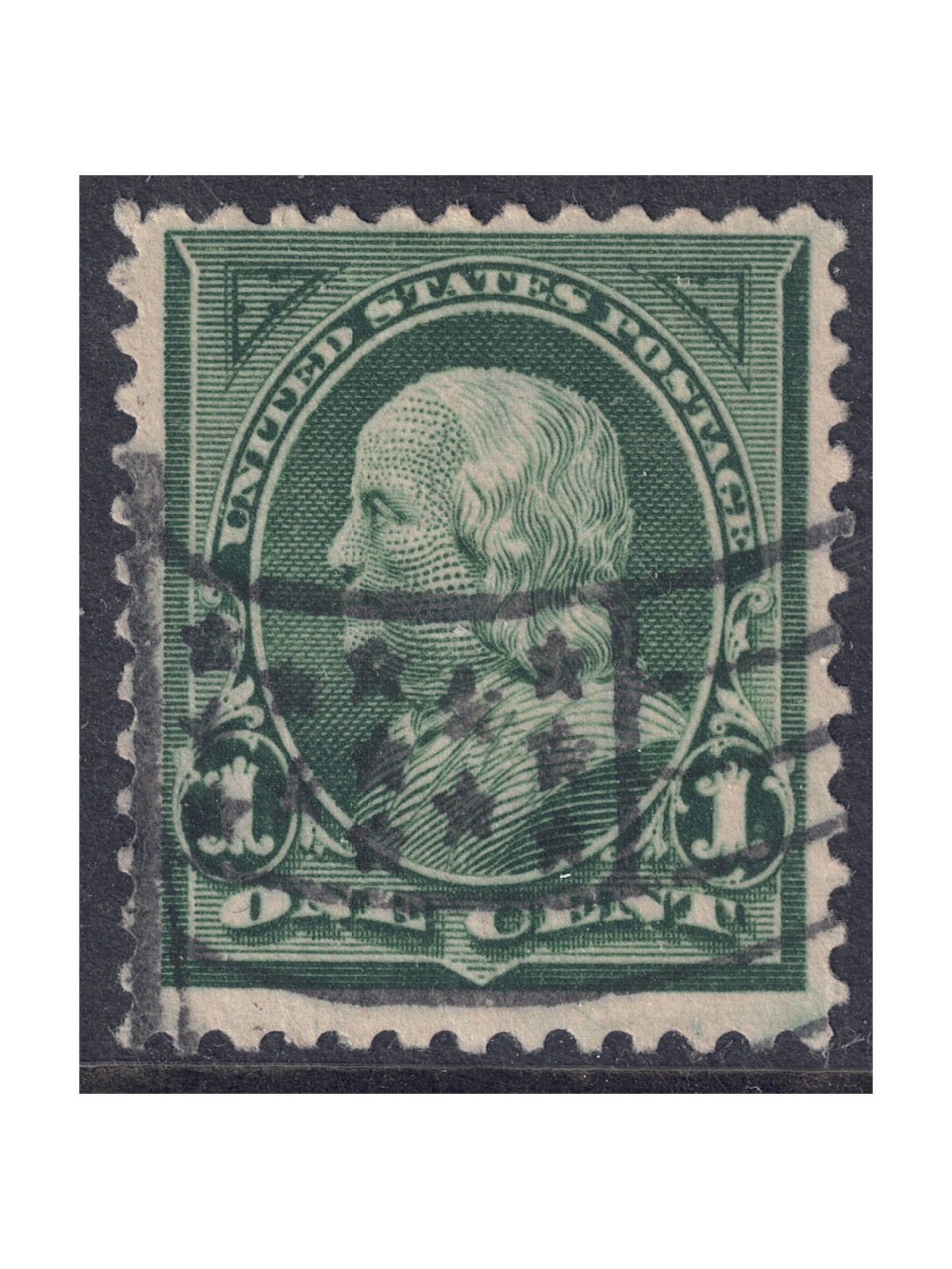 USA 1898 Benjamin Franklin (1c verde) us
