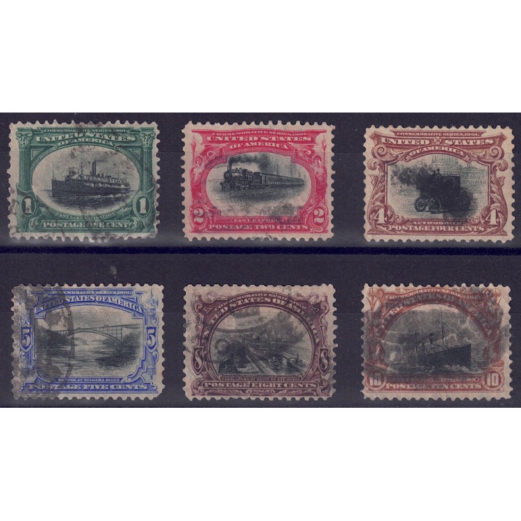 USA 1901 Pan-American Exposition Buffalo 6v us