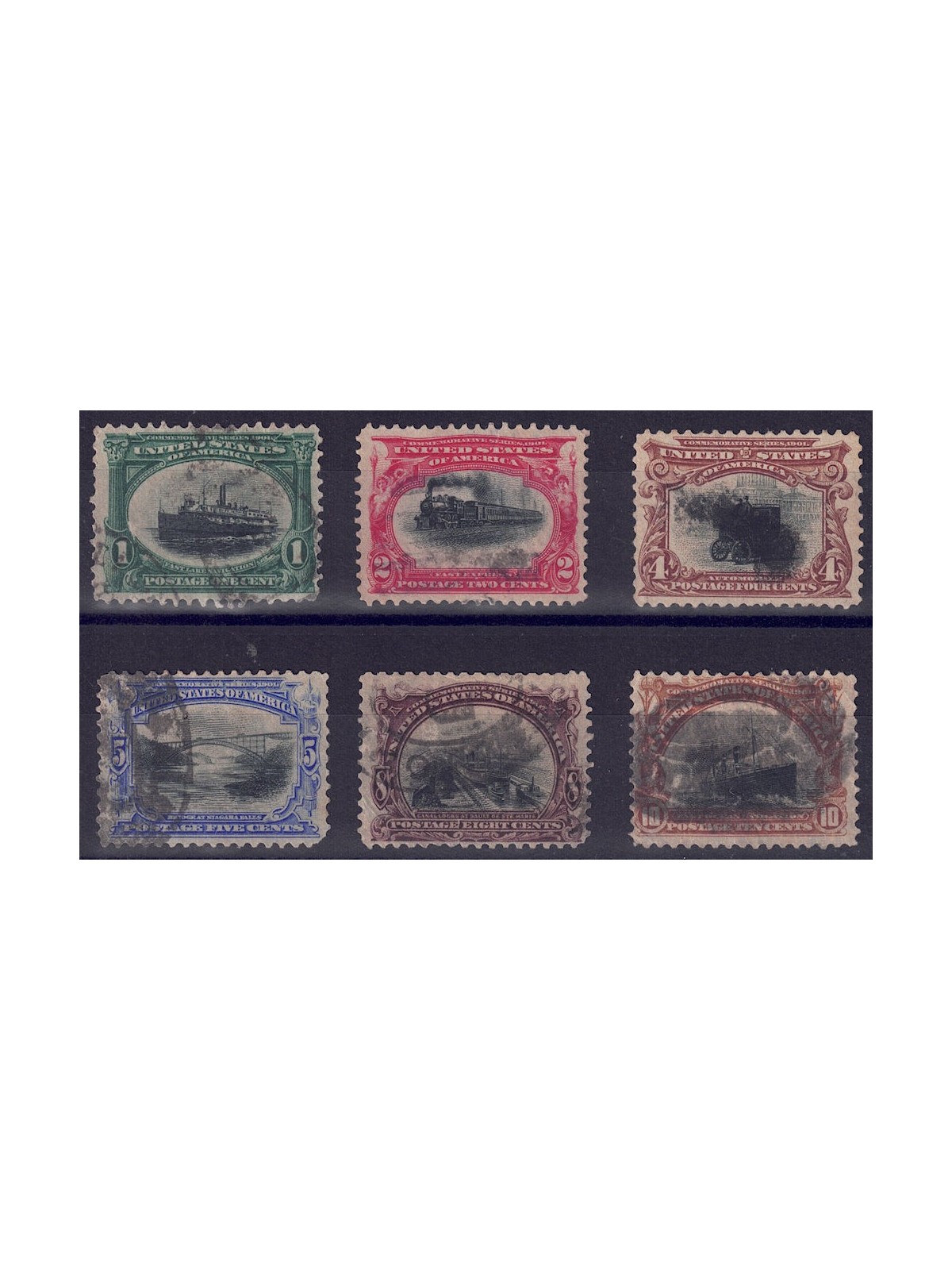 USA 1901 Pan-American Exposition Buffalo 6v us