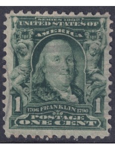 USA 1903 Benjamin Franklin (1c green) us