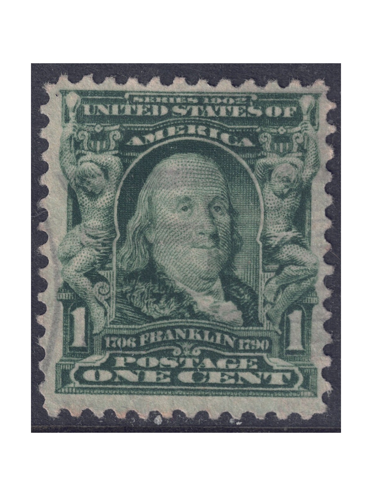 USA 1903 Benjamin Franklin (1c verde) us