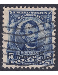 USA 1903 Abraham Lincoln (5c azzurro) us